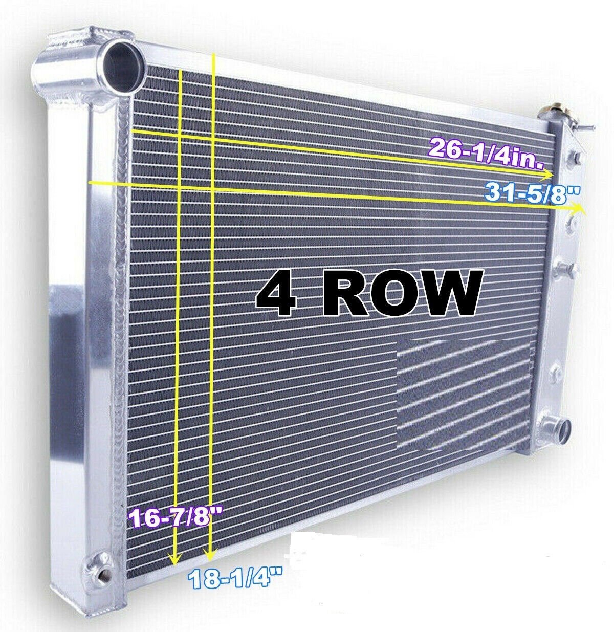 G-Body 4 Row Aluminum Radiator For Chevy 1970-1981 Camaro / 1978-87 Monte Carlo