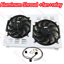 1970-1981 Aluminum Radiator Shroud Fan+Relay For Chevy Camaro Monte Carlo G-Body