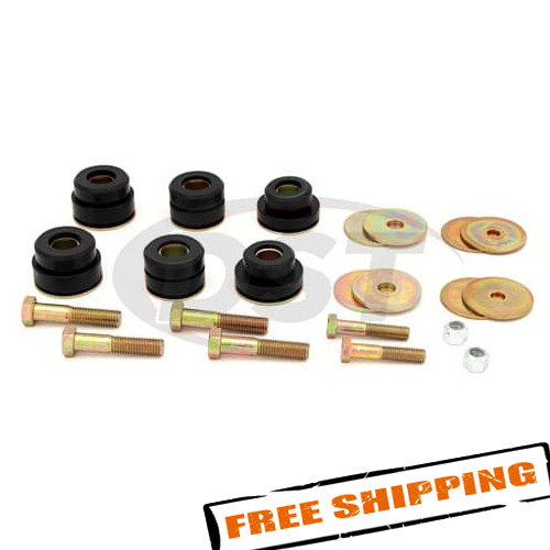 Energy Suspension 3.4142G Body Mount Bushings Kit (Black)